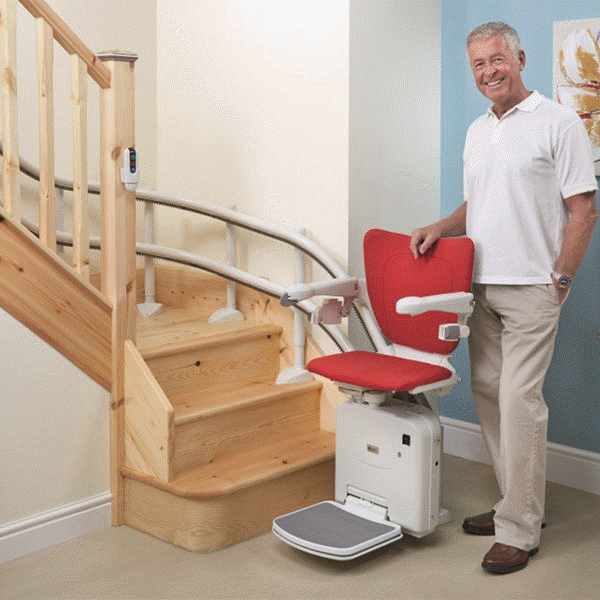 curved stairlifts Los Angeles Handicare 2000