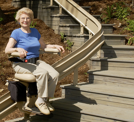 Kraus Bruno cre2110e exterior stairlift